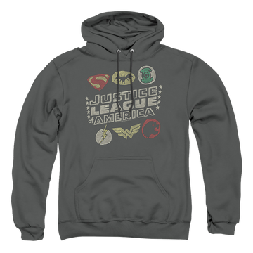 Justice League Symbols Pullover Hoodie Pullover Hoodie Justice League
