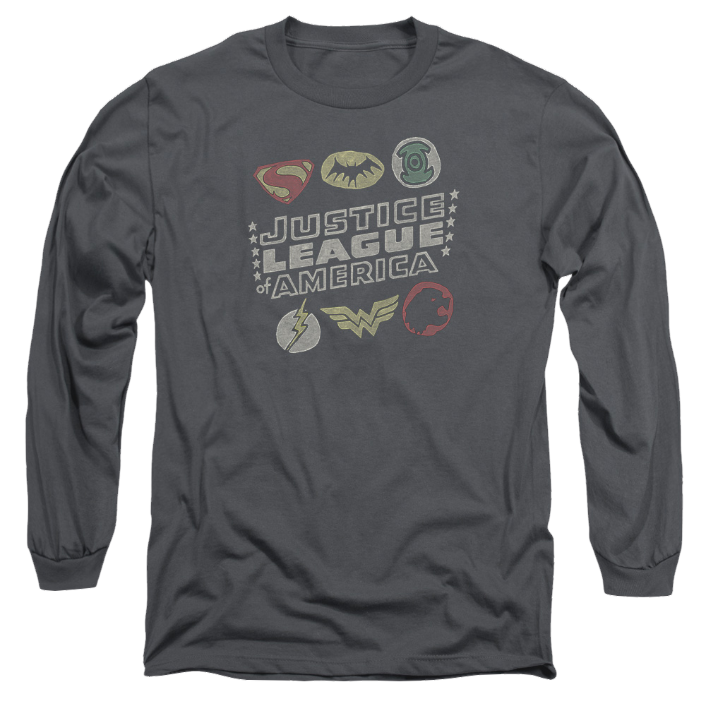 Justice League Symbols Men's Long Sleeve T-Shirt Men's Long Sleeve T-Shirt Justice League