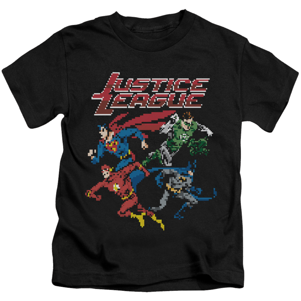Justice League Pixel League - Kid's T-Shirt Kid's T-Shirt (Ages 4-7) Justice League