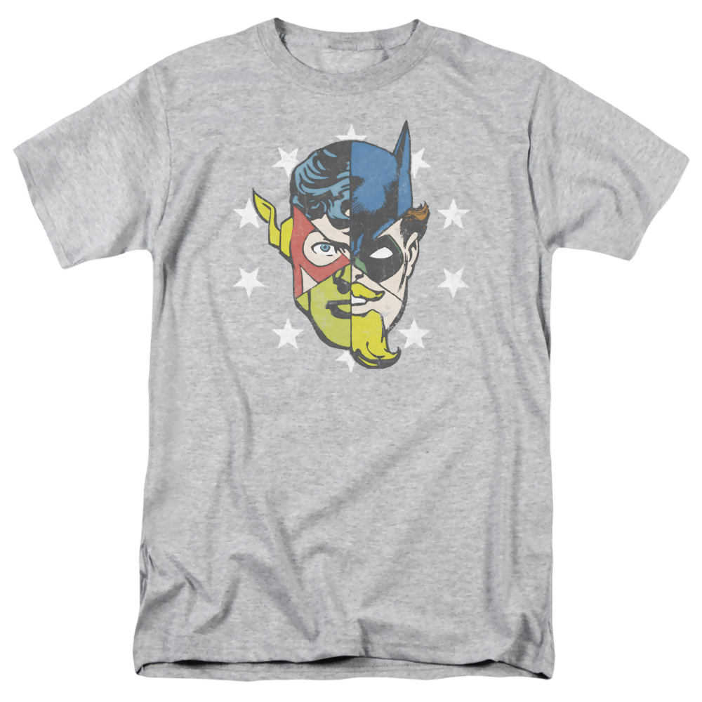 Justice League Face Off Men's Regular Fit T-Shirt Men's Regular Fit T-Shirt Justice League