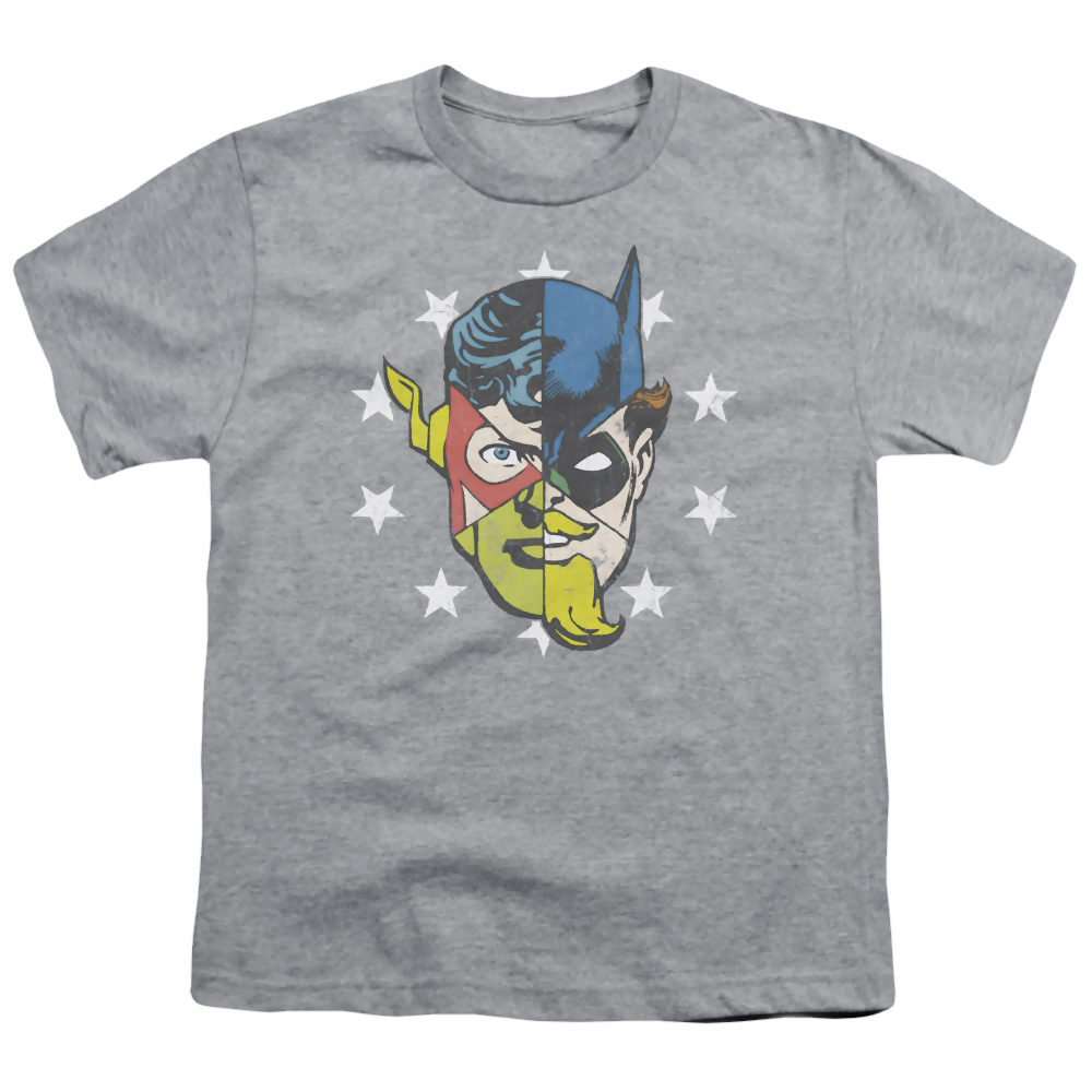 Justice League Face Off - Youth T-Shirt Youth T-Shirt (Ages 8-12) Justice League
