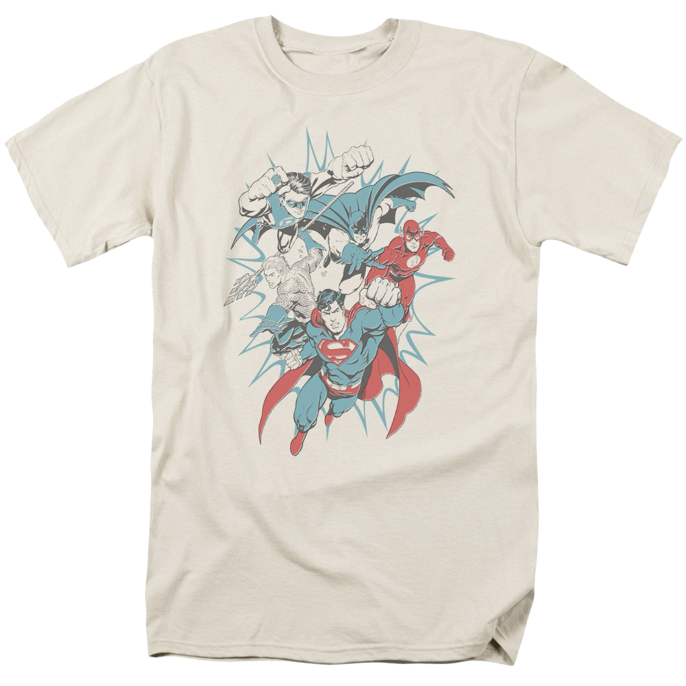 Justice League Pop Group Men's Regular Fit T-Shirt Men's Regular Fit T-Shirt Justice League