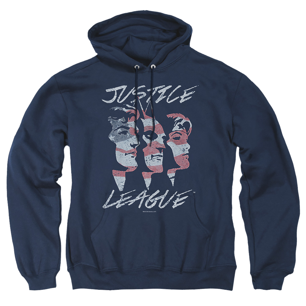 Justice League Justice For America Pullover Hoodie Pullover Hoodie Justice League