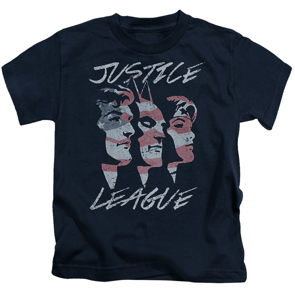 Justice League Justice For America - Kid's T-Shirt Kid's T-Shirt (Ages 4-7) Justice League
