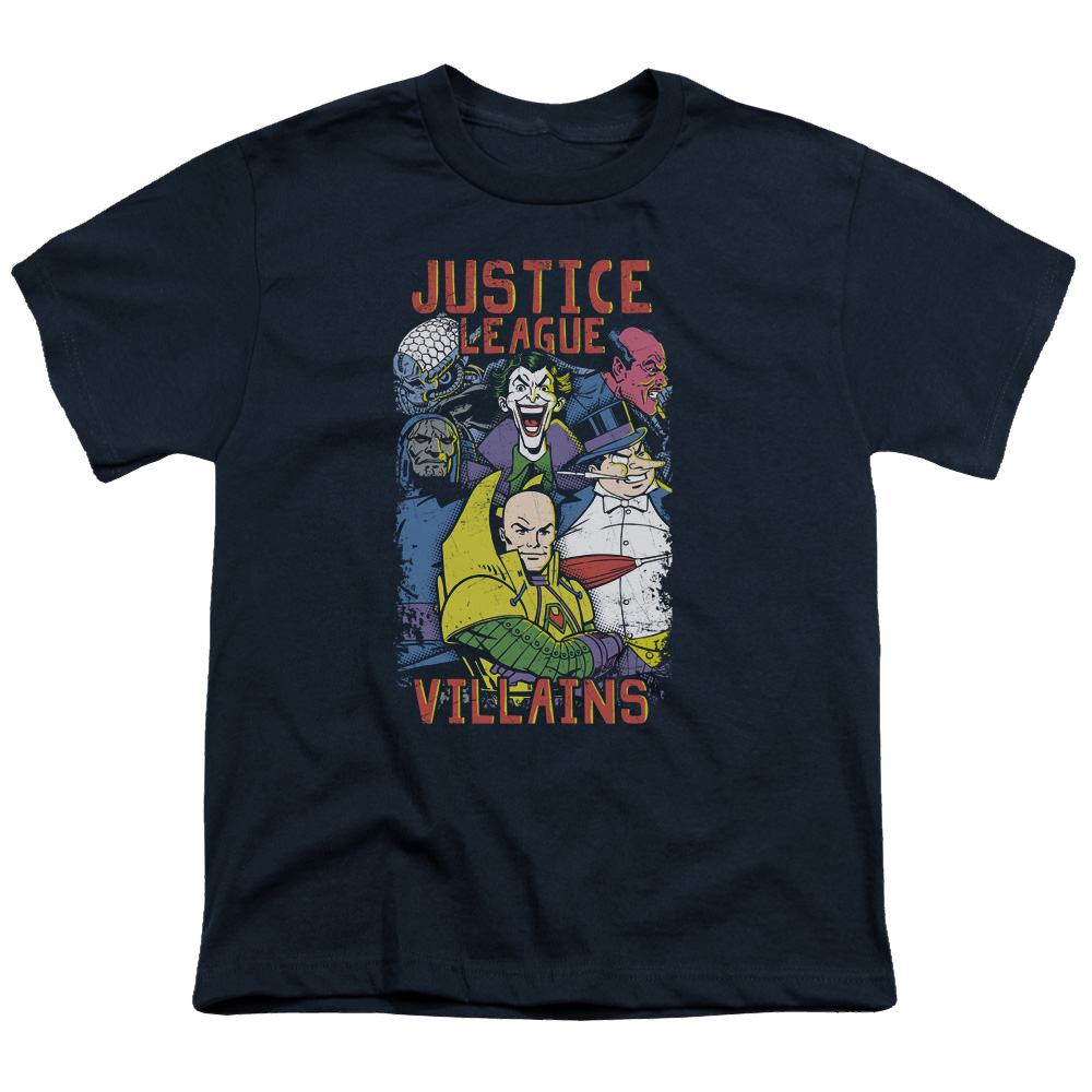 Justice League Villains - Youth T-Shirt Youth T-Shirt (Ages 8-12) Justice League