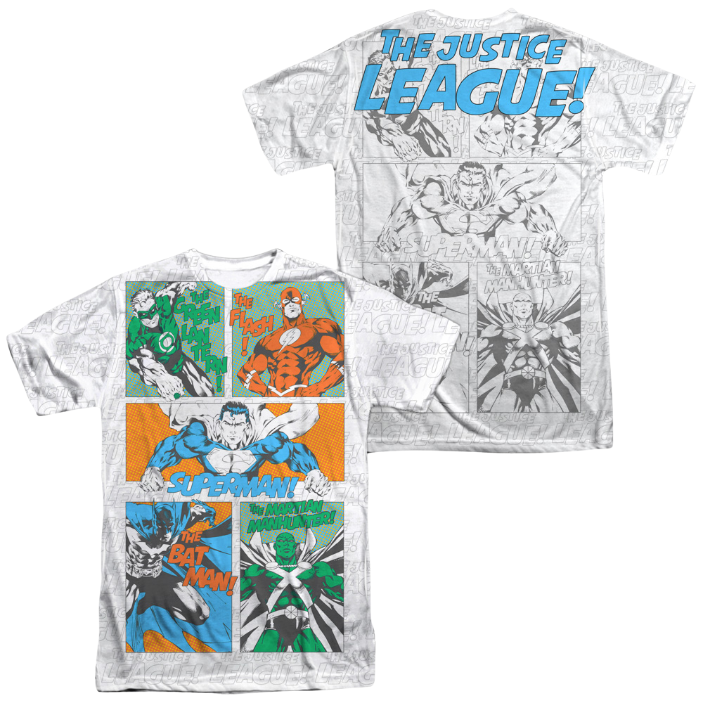 Justice League Justice Panels Men's All Over Print T-Shirt Men's All-Over Print T-Shirt Justice League