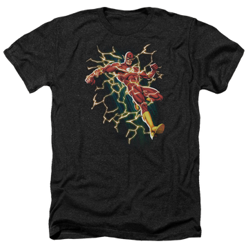 Charcoal men's heather t-shirt with Flash Symbol Knockout graphic