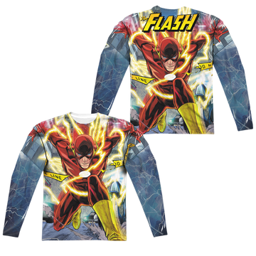 Justice League Police Line men's all-over print long sleeve