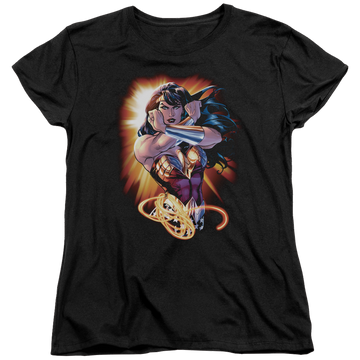 Justice League Wonder Rays Women's T-Shirt Women's T-Shirt Wonder Woman
