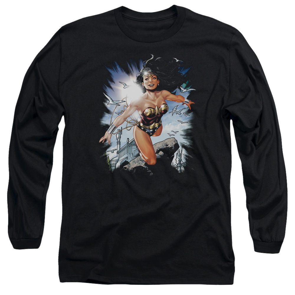 Justice League Of Themyscira Men's Long Sleeve T-Shirt Men's Long Sleeve T-Shirt Wonder Woman