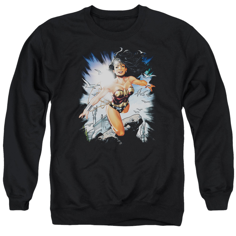 Justice League Of Themyscira Men's Crewneck Sweatshirt Men's Crewneck Sweatshirt Wonder Woman