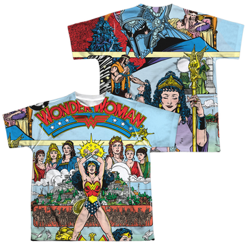 Wonder Woman No 1 Cover (Front/Back Print) - Youth All-Over Print T-Shirt Youth All-Over Print T-Shirt (Ages 8-12) Wonder Woman