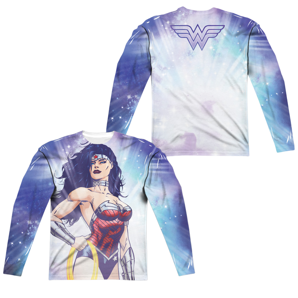 Justice League Warrior Goddess Men's All-Over Print T-Shirt Men's All-Over Print Long Sleeve Wonder Woman