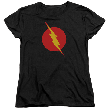 Black women's t-shirt with The Flash Reverse Flash graphic