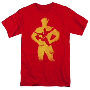 Red men's regular fit t-shirt with Flash Knockout graphic
