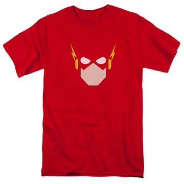 Red men's regular fit t-shirt with Flash Head graphic