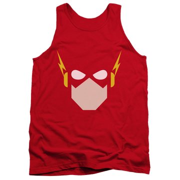 Red men's tank with Flash Head graphic