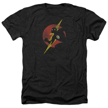 Charcoal men's heather t-shirt with Flash Symbol Knockout graphic