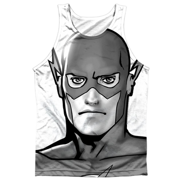 The Flash Bw Flash Head men's all-over print tank
