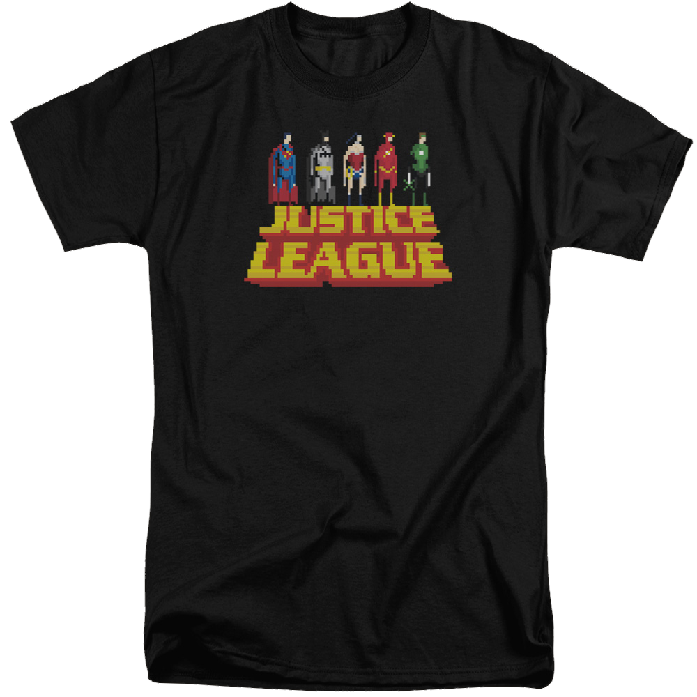 Justice League Standing Above Men's Tall Fit T-Shirt Men's Tall Fit T-Shirt Justice League