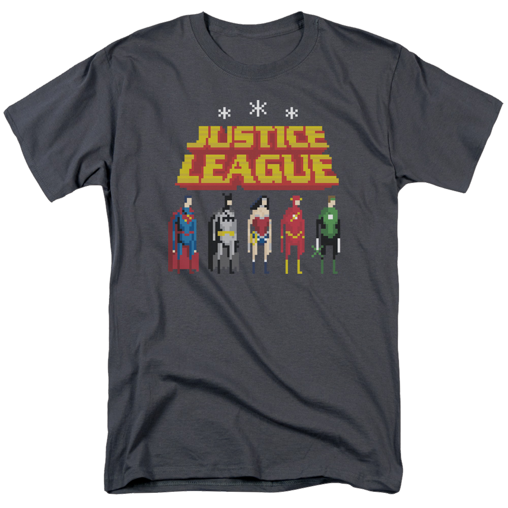 Justice League Standing Below Men's Regular Fit T-Shirt Men's Regular Fit T-Shirt Justice League