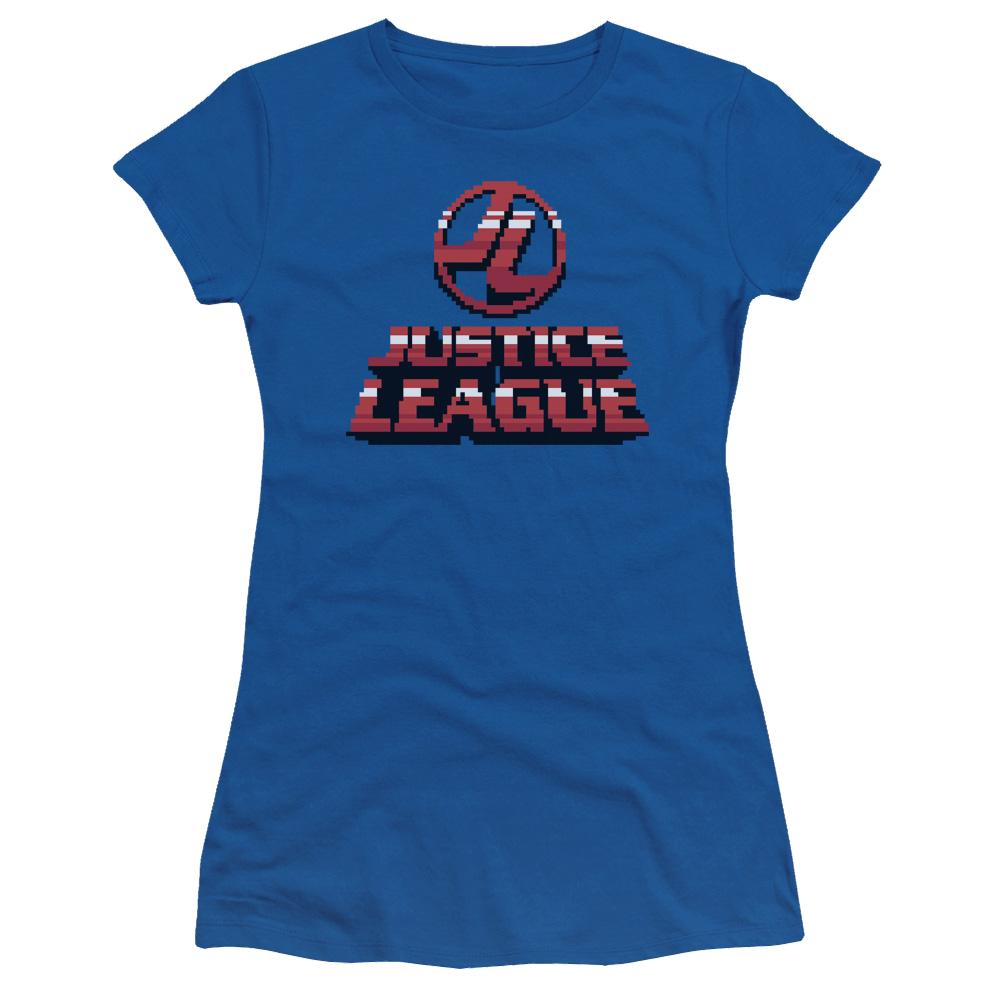 Justice League 8 Bit Jla Juniors T-Shirt Juniors T-Shirt Justice League