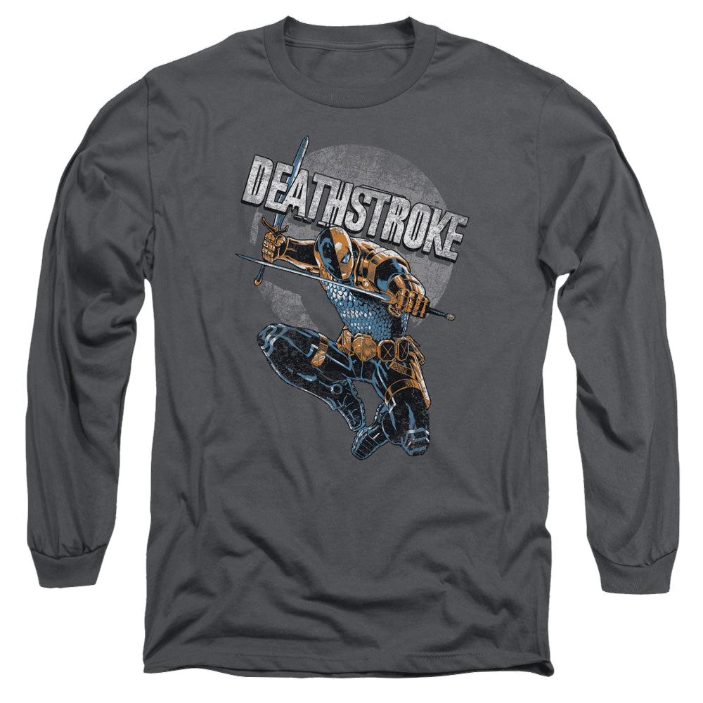 Deathstroke Deathstroke Retro - Men's Long Sleeve T-Shirt Men's Long Sleeve T-Shirt Deathstroke
