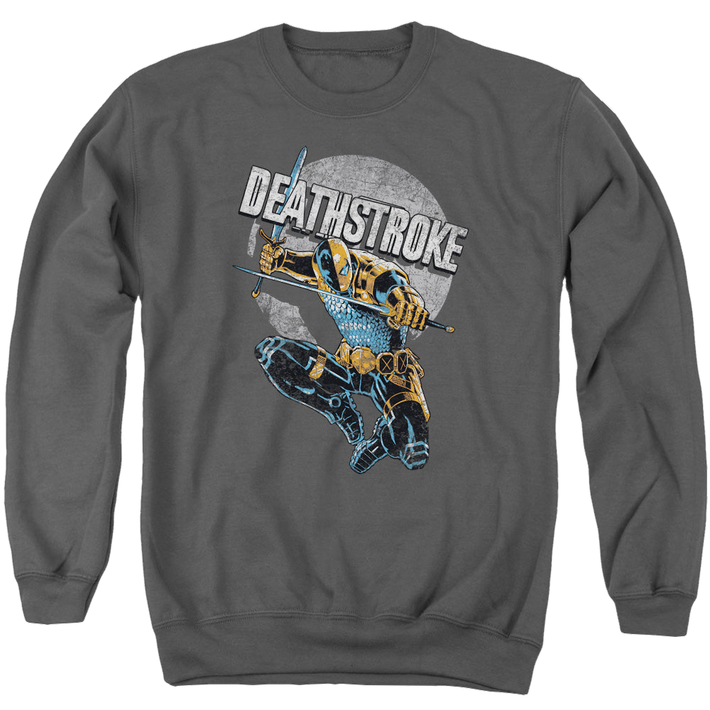 Deathstroke Deathstroke Retro - Men's Crewneck Sweatshirt Men's Crewneck Sweatshirt Deathstroke