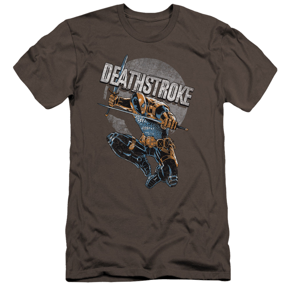 Deathstroke Deathstroke Retro - Men's Premium Slim Fit T-Shirt Men's Premium Slim Fit T-Shirt Deathstroke