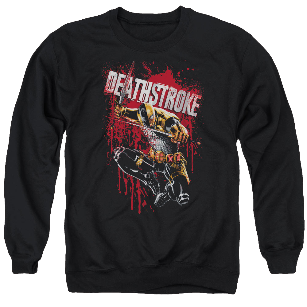 Deathstroke Blood Splattered - Men's Crewneck Sweatshirt Men's Crewneck Sweatshirt Deathstroke