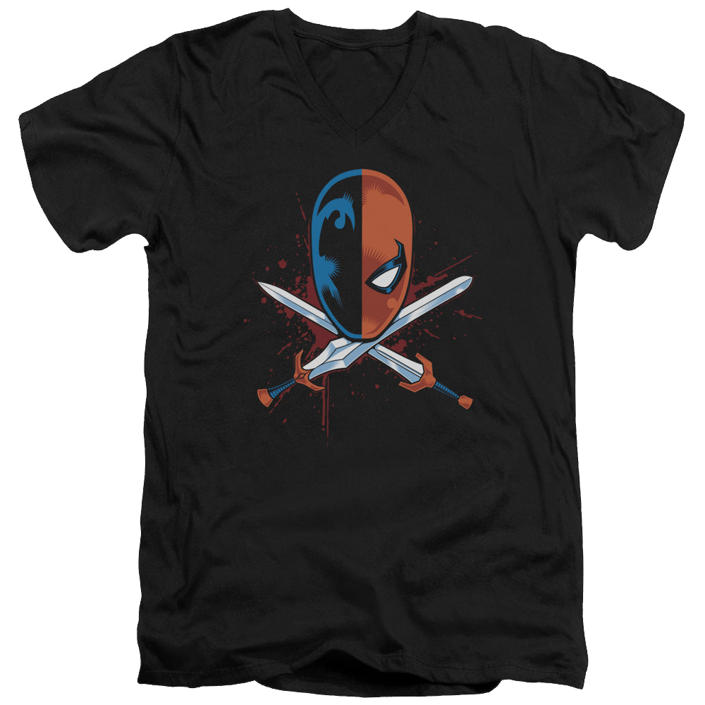 Deathstroke Crossed Swords - Men's V-Neck T-Shirt Men's V-Neck T-Shirt Deathstroke