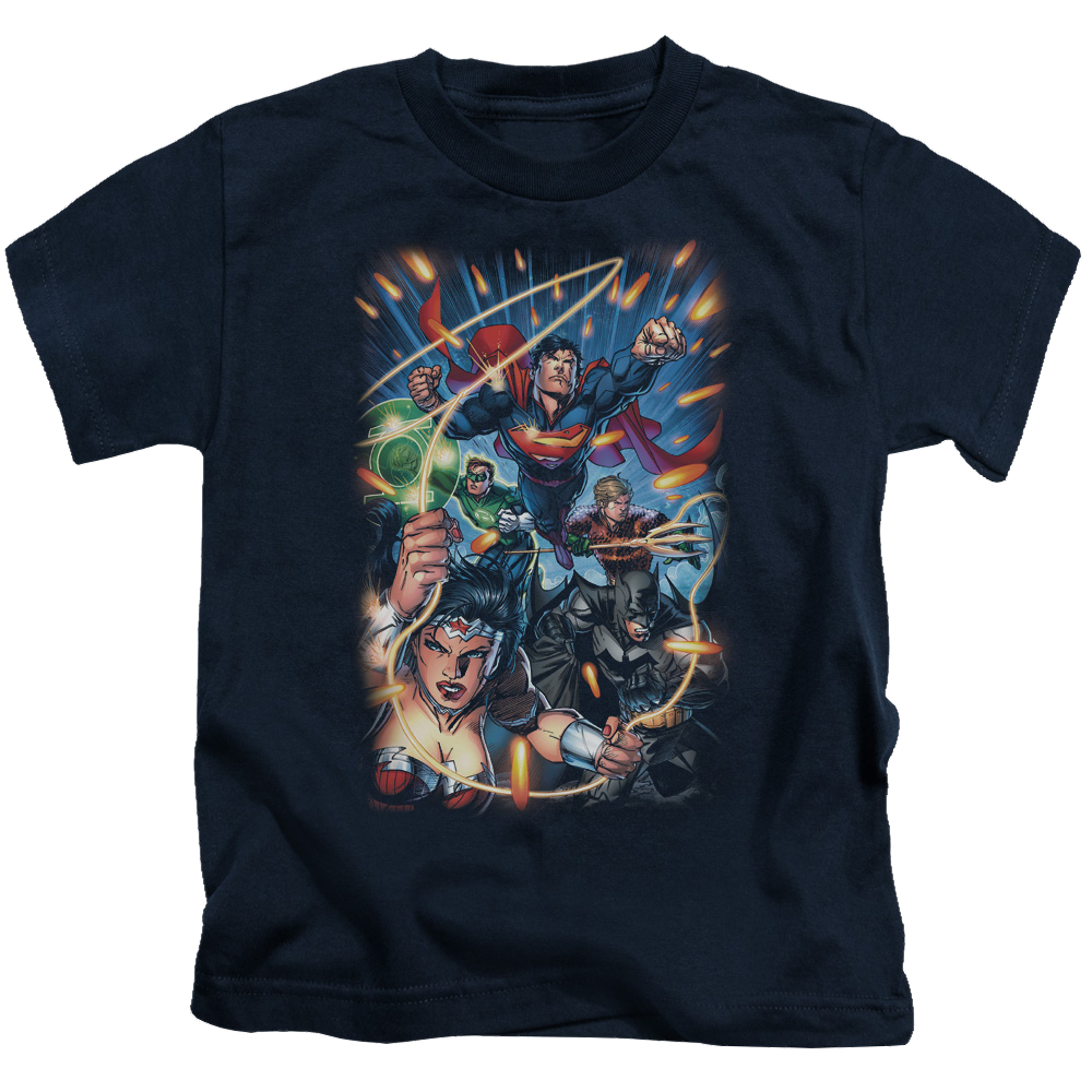 Justice League Under Attack - Kid's T-Shirt Kid's T-Shirt (Ages 4-7) Justice League