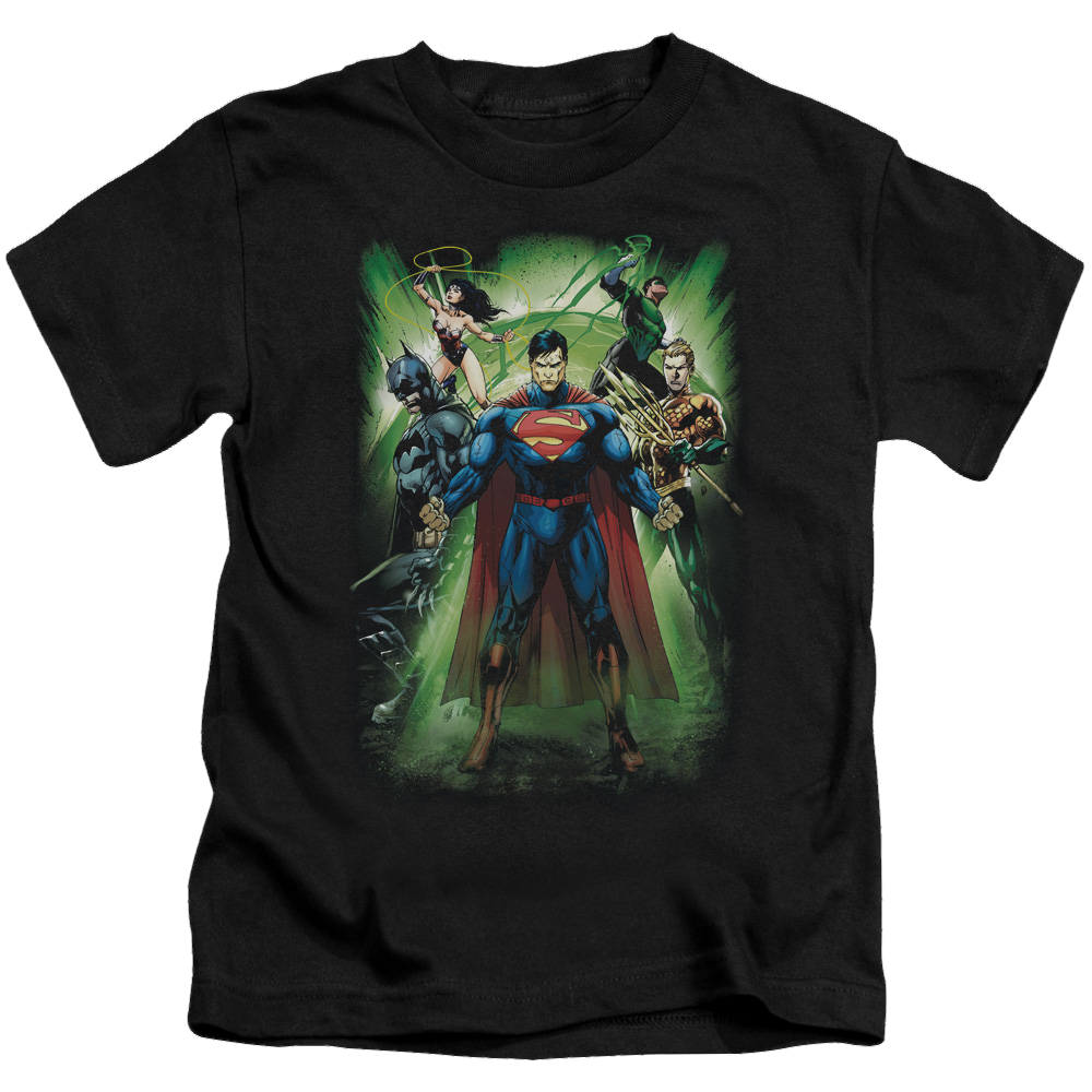 Justice League Power Burst - Kid's T-Shirt Kid's T-Shirt (Ages 4-7) Justice League