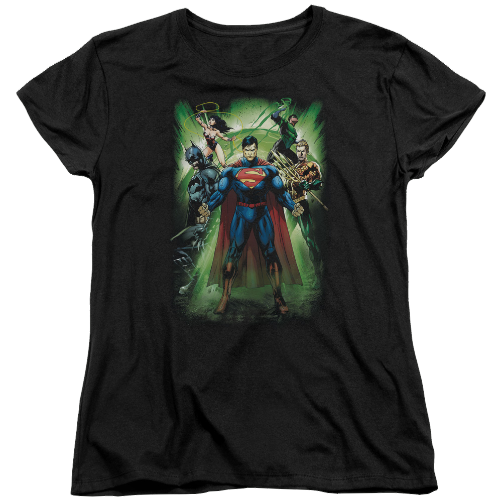 Justice League Power Burst Women's T-Shirt Women's T-Shirt Justice League