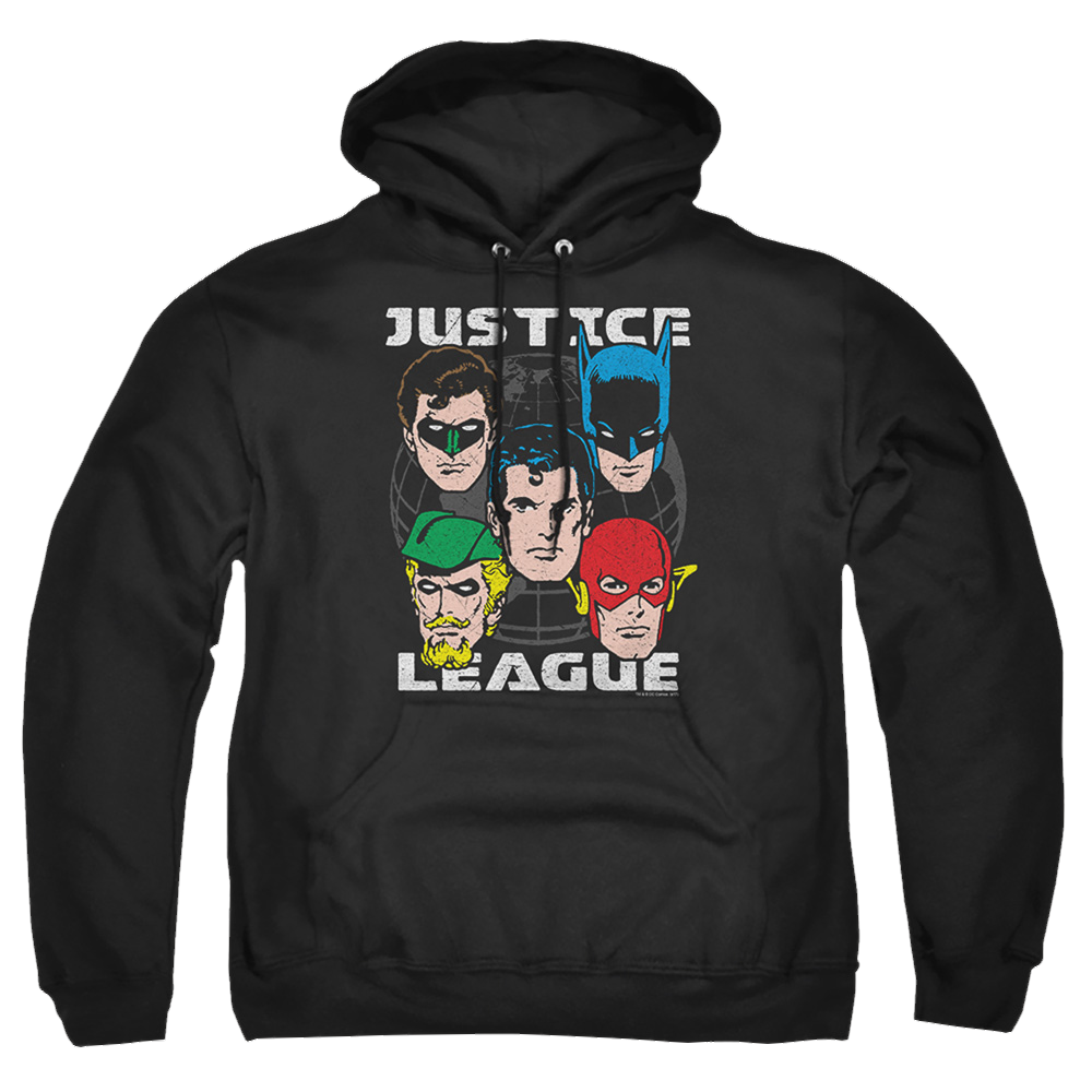 Justice League Head Of States Pullover Hoodie Pullover Hoodie Justice League