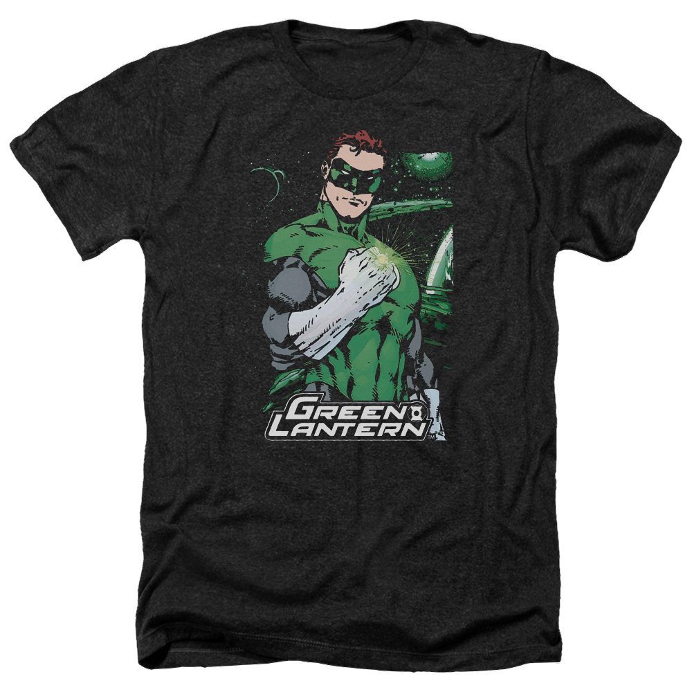 Green Lantern Fist Flare - Men's Heather T-Shirt Men's Heather T-Shirt Green Lantern
