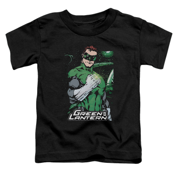 Black toddler t-shirt with Green Lantern Fist Flare graphic