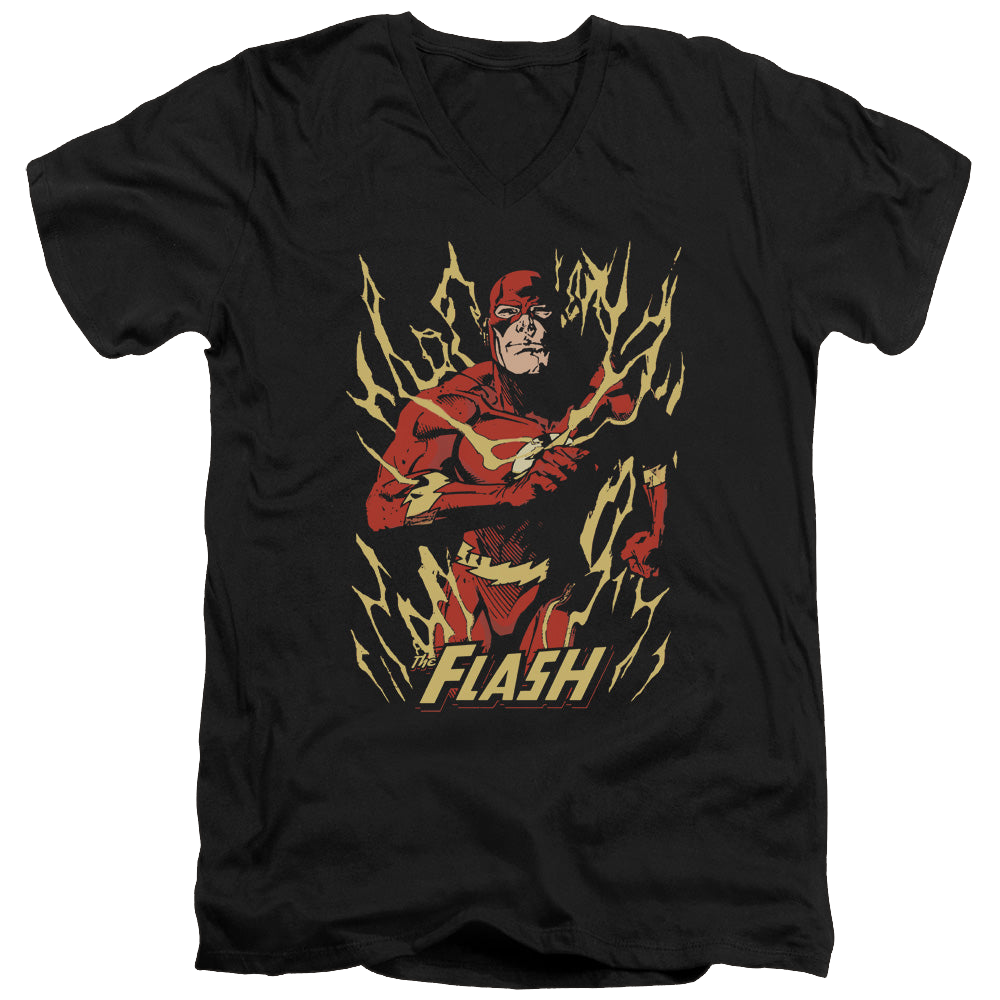 Flash, The Flash Flare - Men's V-Neck T-Shirt Men's V-Neck T-Shirt The Flash