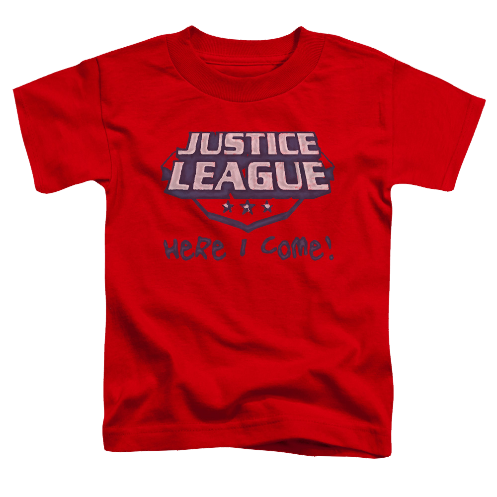 Justice League Here I Come - Kid's T-Shirt Kid's T-Shirt (Ages 4-7) Justice League