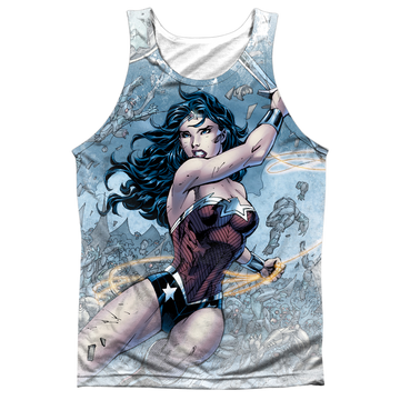 Wonder Woman Jla - Wonder Warrior Adult Tank men's all-over print tank