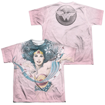 Wonder Woman Sketched youth all-over print t-shirt for ages 8 to 12