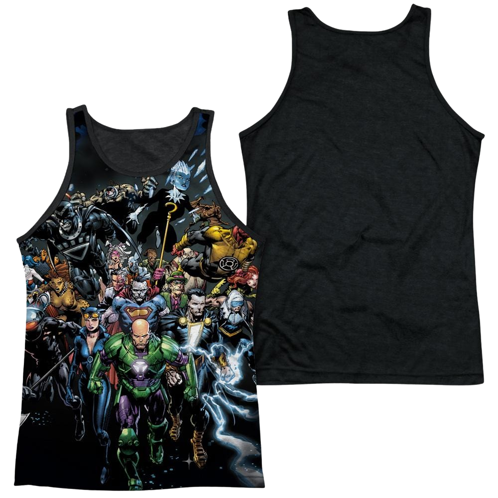 Justice League Forever Evil Men's Black Back Tank Men's Black Back Tank Justice League