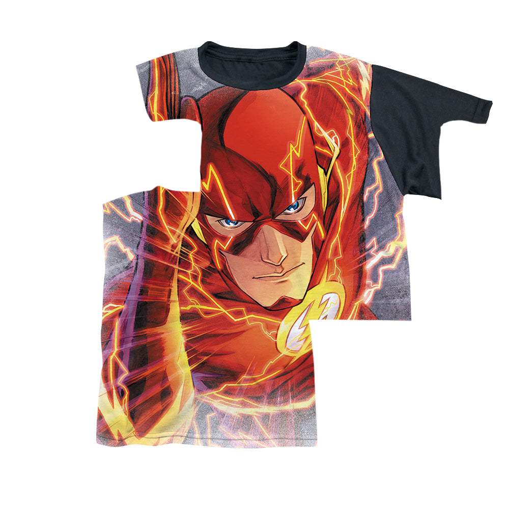 Flash, The Barrys Back - Youth Black Back T-Shirt Youth Black Back T-Shirt (Ages 8-12) The Flash