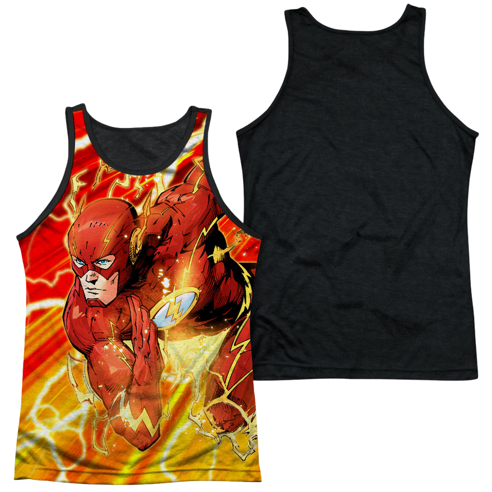 Flash, The Lightning Dash - Men's Black Back Tank Top Men's Black Back Tank The Flash