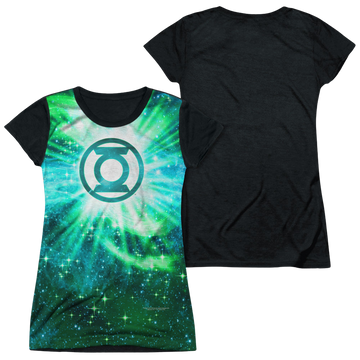 Green Lantern Power Swirl - Juniors Black Back T-Shirt Juniors Black Back T-Shirt Green Lantern