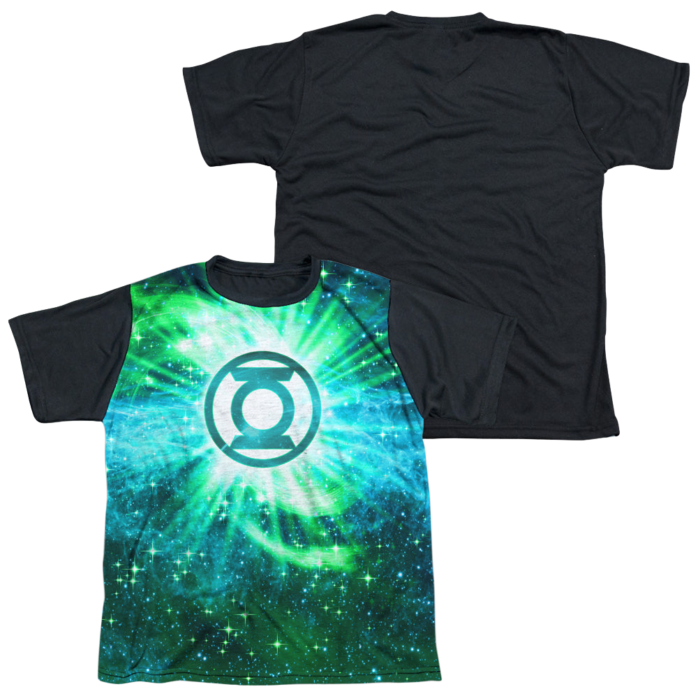 Green Lantern Power Swirl - Youth Black Back T-Shirt Youth Black Back T-Shirt (Ages 8-12) Green Lantern