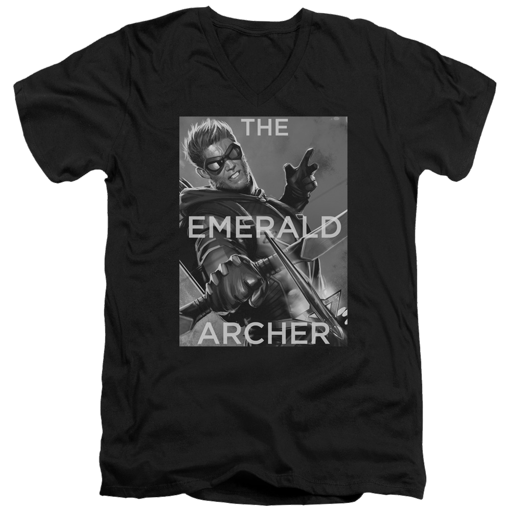 Green Arrow Trigger - Men's V-Neck T-Shirt Men's V-Neck T-Shirt Green Arrow