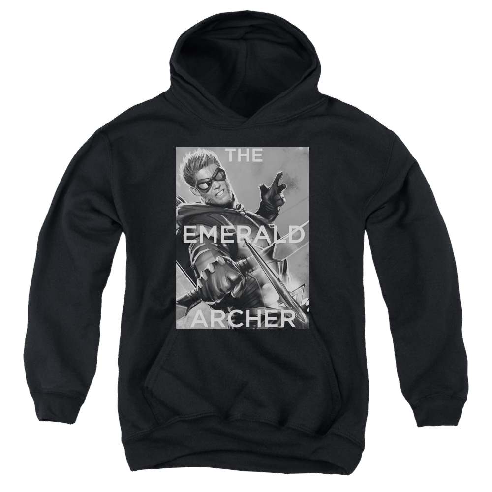 Green Arrow Trigger - Youth Hoodie Youth Hoodie (Ages 8-12) Green Arrow