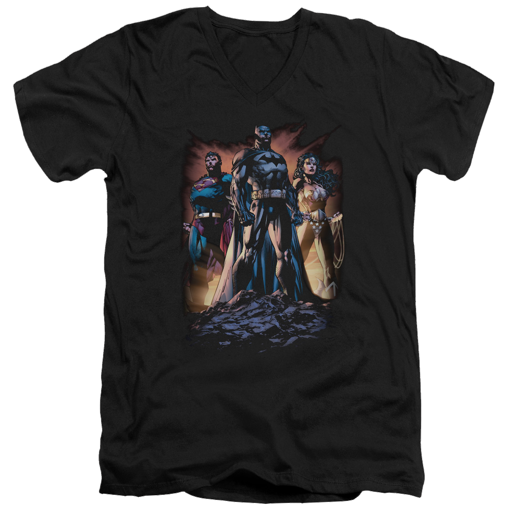 Justice League Take A Stand Men's V-Neck T-Shirt Men's V-Neck T-Shirt Justice League