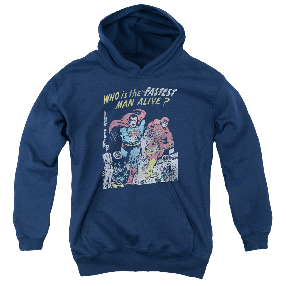 Justice League Fastest Man - Youth Hoodie Youth Hoodie (Ages 8-12) Justice League